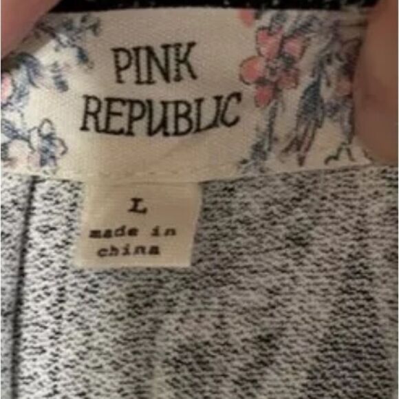 Pink Republic Vertical Print Jumpsuit Large - Picture 4 of 5